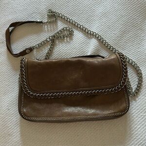 Tan leather Henry Bendel Crossbody.